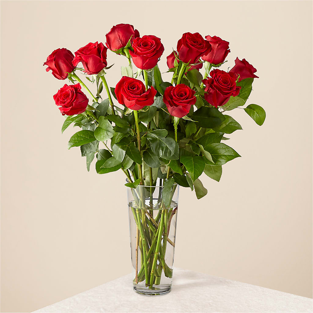 Long Stem Red Rose Bouquet – Pleasanton Flower Shop, Pleasanton CA
