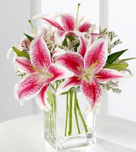 The Pink Lily Bouquet – Pleasanton Flower Shop, Pleasanton CA