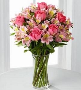The Dreamland Pink Rose Bouquet – Pleasanton Flower Shop, Pleasanton CA