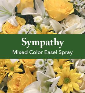 Mixed Color Easel Spray – Pleasanton Flower Shop, Pleasanton CA