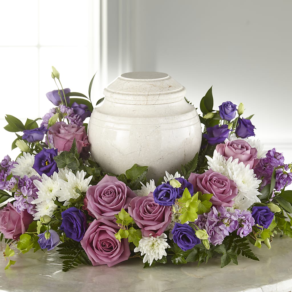 Blooming Sympathy Cremation Adornment – Pleasanton Flower Shop, Pleasanton CA