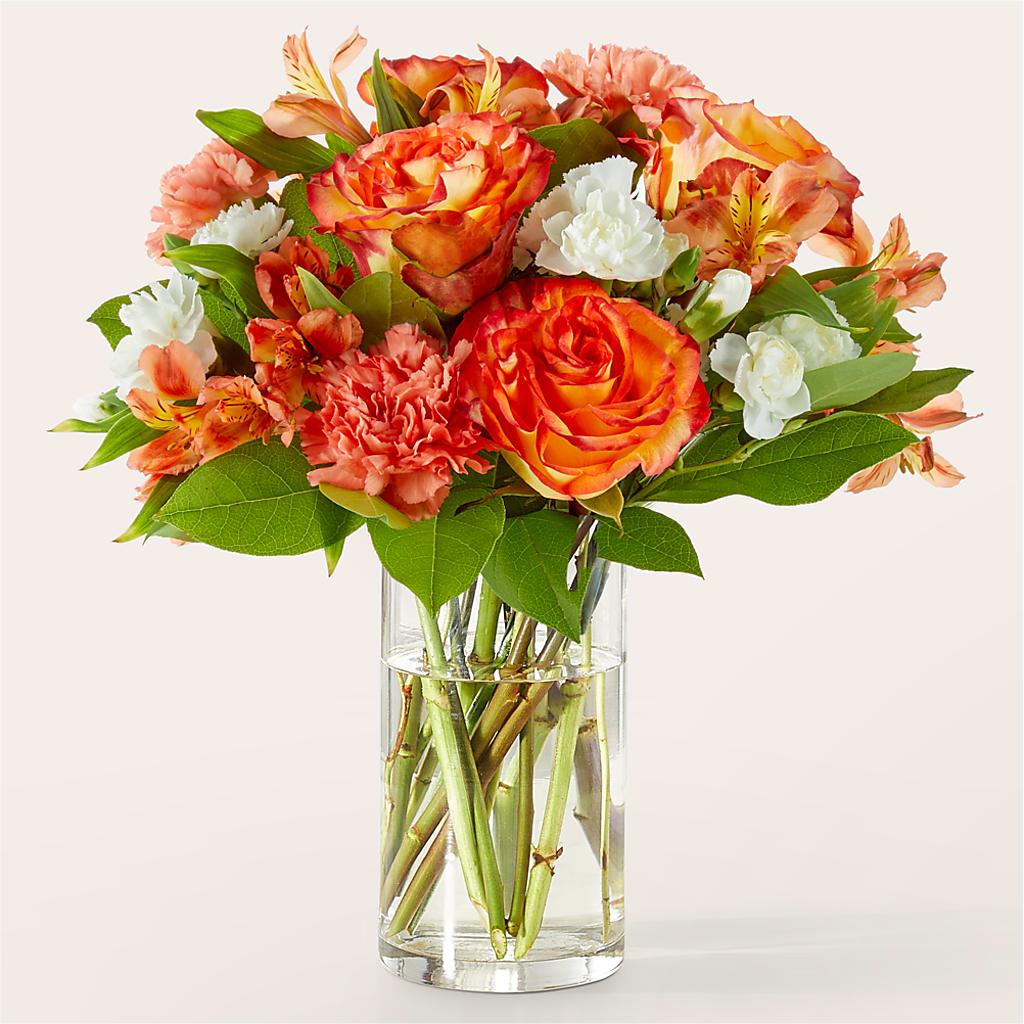 Apricot Glow Bouquet – Pleasanton Flower Shop, Pleasanton CA