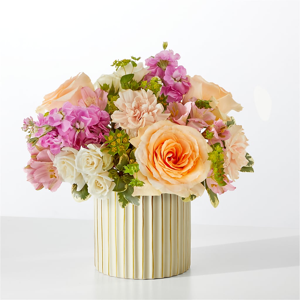 Paradise Bouquet with Ivory Vase – Pleasanton Flower Shop, Pleasanton CA