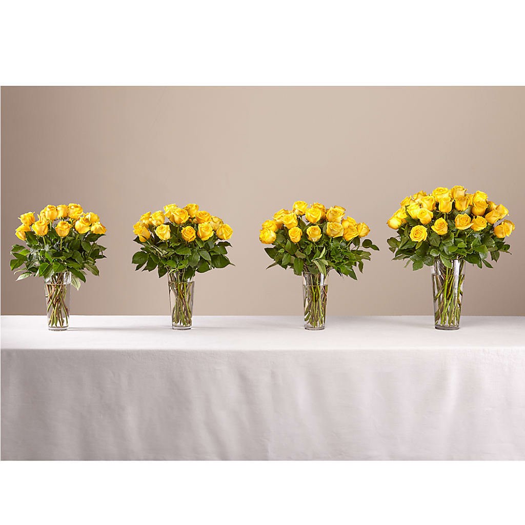 Long Stem Yellow Rose Bouquet –  Pleasanton Flower Shop, Pleasanton CA