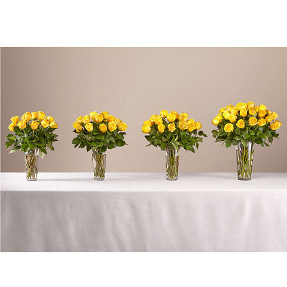 Long Stem Yellow Rose Bouquet –  Pleasanton Flower Shop, Pleasanton CA
