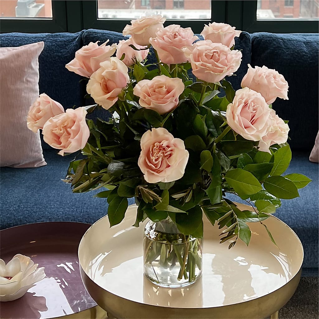 Long Stem Pink Rose Bouquet –  Pleasanton Flower Shop, Pleasanton CA
