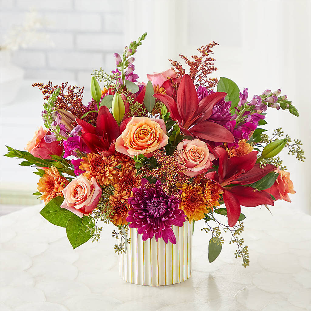 Burgundy Landscape Bouquet –  Pleasanton Flower Shop, Pleasanton CA