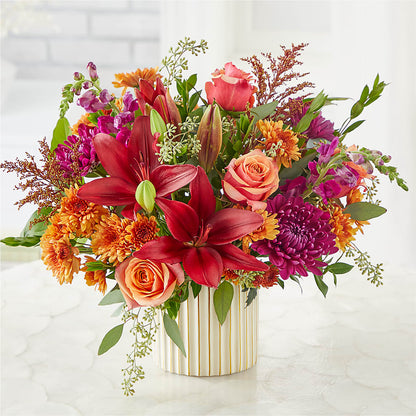 Burgundy Landscape Bouquet –  Pleasanton Flower Shop, Pleasanton CA