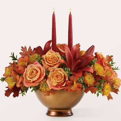 Harvest Table Centerpiece –  Pleasanton Flower Shop, Pleasanton CA