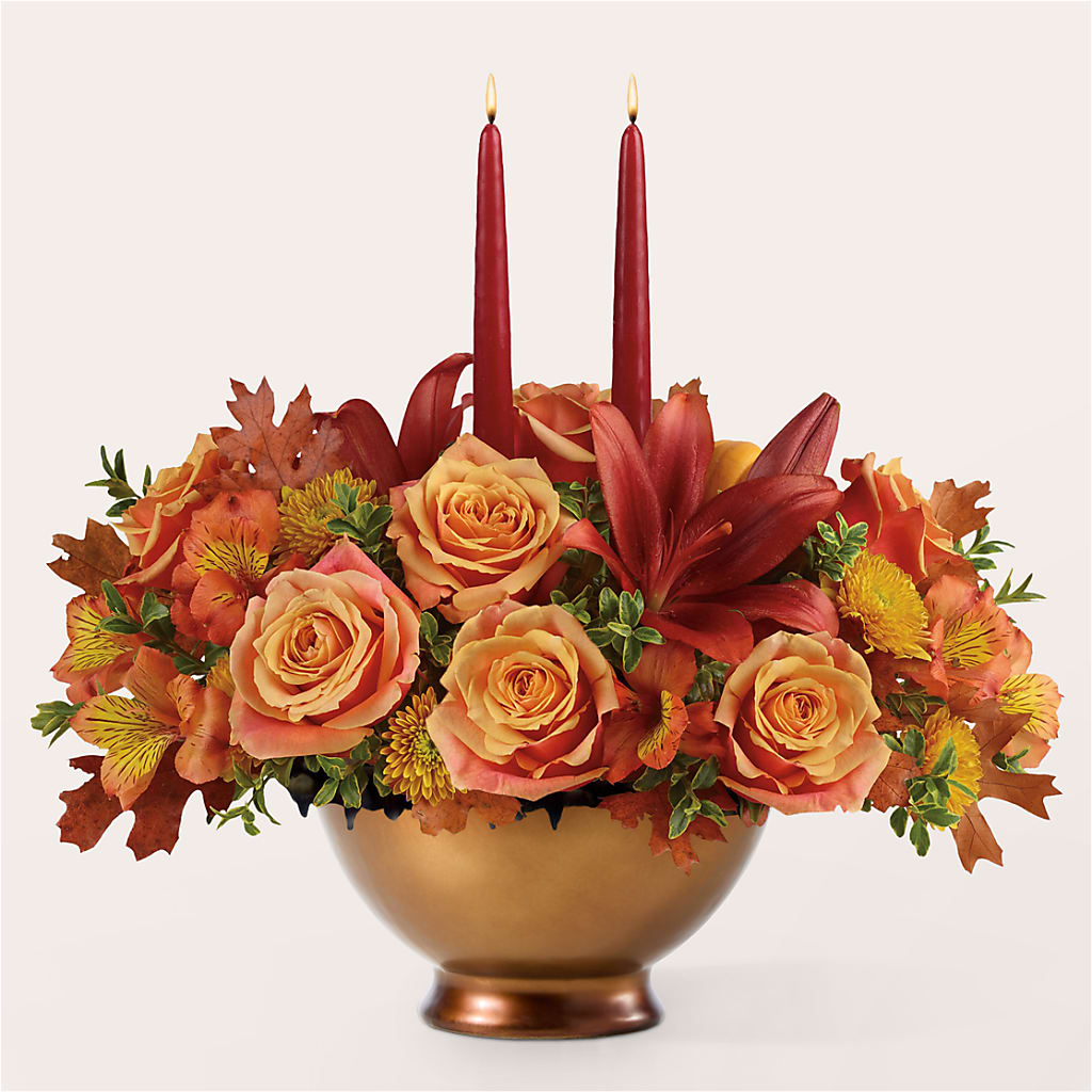Harvest Table Centerpiece –  Pleasanton Flower Shop, Pleasanton CA