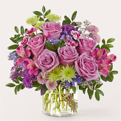 Glass Half Full Bouquet –  Pleasanton Flower Shop, Pleasanton CA