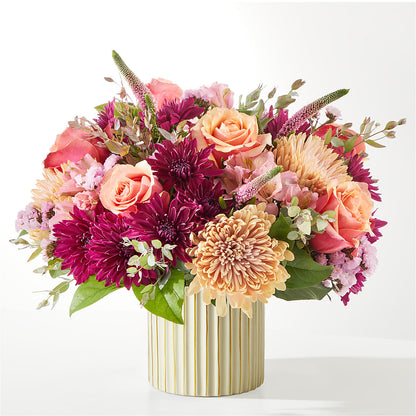 Berry Cobbler Bouquet with Ivory Vase –  Pleasanton Flower Shop, Pleasanton CA