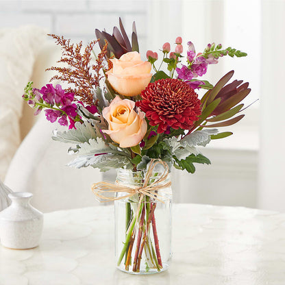 Moody Hues Bouquet –  Pleasanton Flower Shop, Pleasanton CA