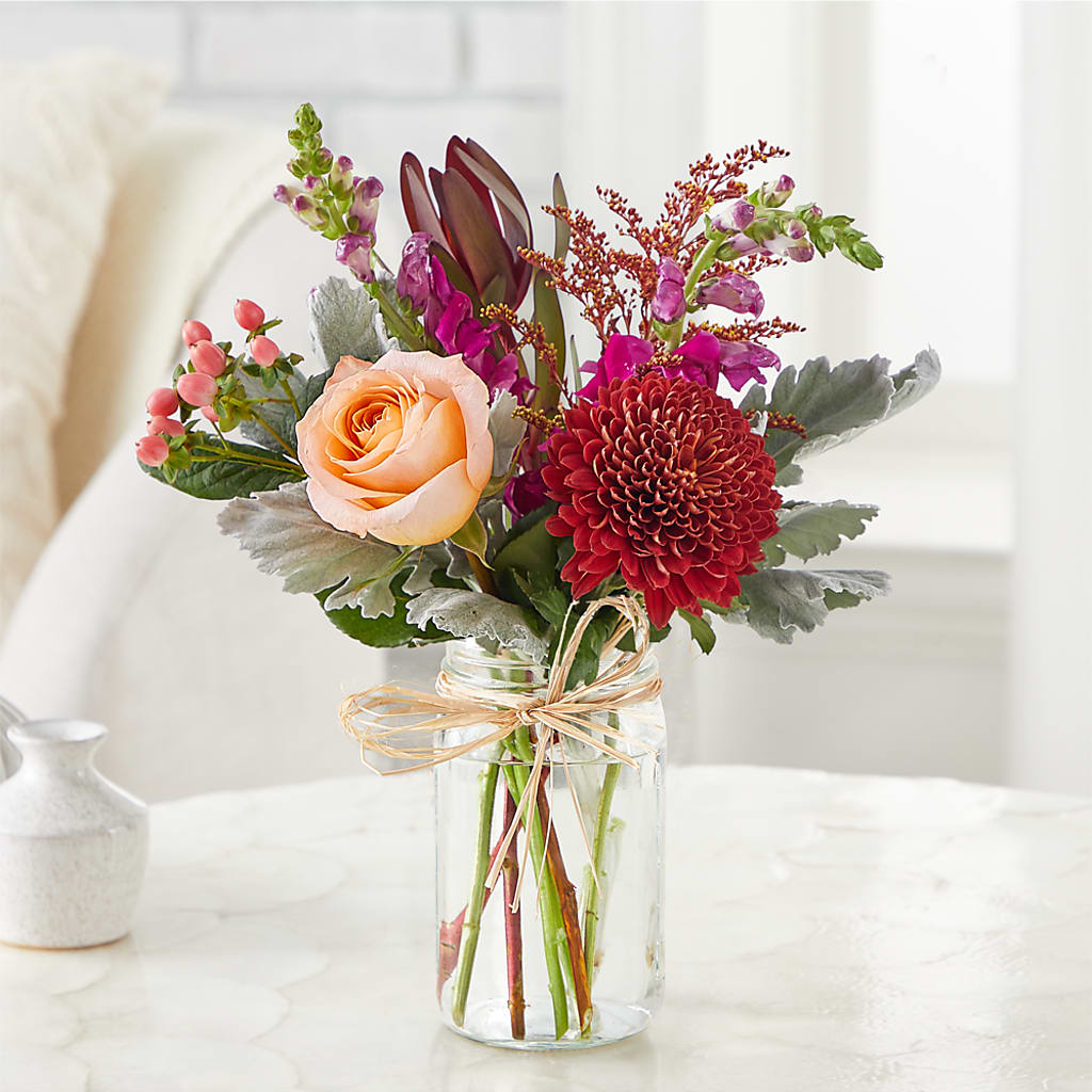 Moody Hues Bouquet –  Pleasanton Flower Shop, Pleasanton CA