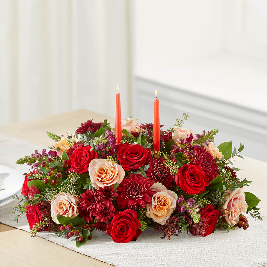 Most Thankful Centerpiece –  Pleasanton Flower Shop, Pleasanton CA